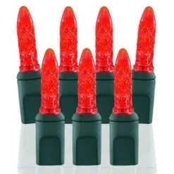 100 Light M5 Red LED Christmas Lights