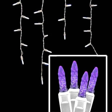 LED Icicle Lights - 70 Light Set - Purple 1 LED Icicle Lights - 70 Light Set - Purple