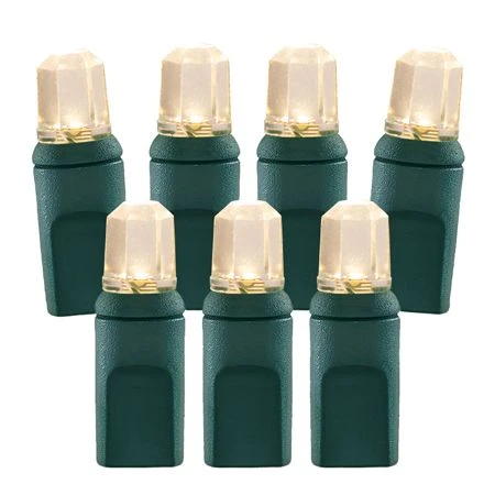 70 Light Warm White Pentagon Gem LED Christmas Lights 1 70 Light Warm White Pentagon Gem LED Christmas Lights