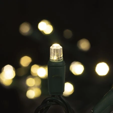 70 Light Warm White Pentagon Gem LED Christmas Lights 2 70 Light Warm White Pentagon Gem LED Christmas Lights - Image 2