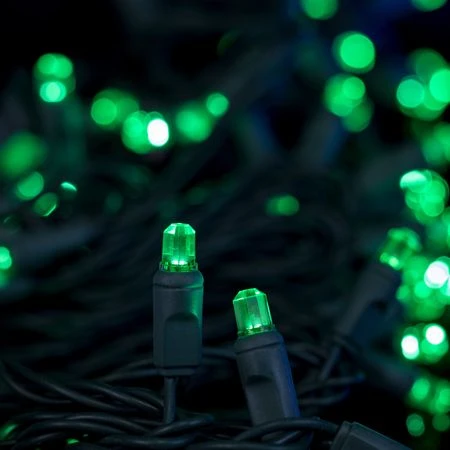 70 Light Green Pentagon Gem LED Christmas Lights 2 70 Light Green Pentagon Gem LED Christmas Lights - Image 2
