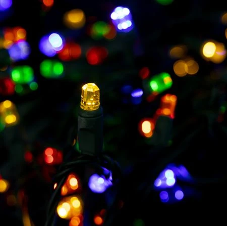 70 Light Multi Pentagon Gem LED Christmas Lights 2 70 Light Multi Pentagon Gem LED Christmas Lights - Image 2