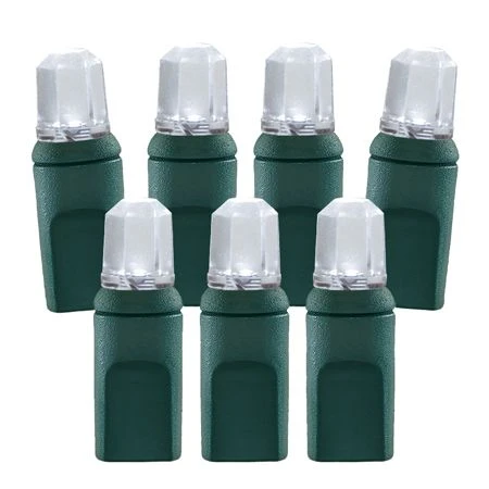 70 Light Pure White Pentagon Gem LED Christmas Lights 1 70 Light Pure White Pentagon Gem LED Christmas Lights