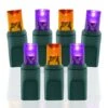 70 Light Purple & Amber/Orange 5 Mm Wide Angle Conical LED Lights