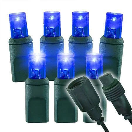 Slow Fade Blue Wide Angle Conical - 4" Spacing, 70 Bulb, Grn Cord, UL Coaxial RY Plug - Full Wave 1 Slow Fade Blue Wide Angle Conical - 4" Spacing, 70 Bulb, Grn Cord, UL Coaxial RY Plug - Full Wave