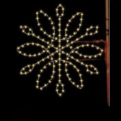 4' Spiral Snowflake