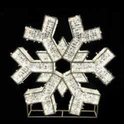 8' LED Snowflake Icon - Radiant - Warm White 5 8' LED Snowflake Icon - Radiant - Warm White -The King Of Christmas radiant snowflake