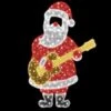 6.5' 2D LED Rockin' Santa - Photo Op Display
