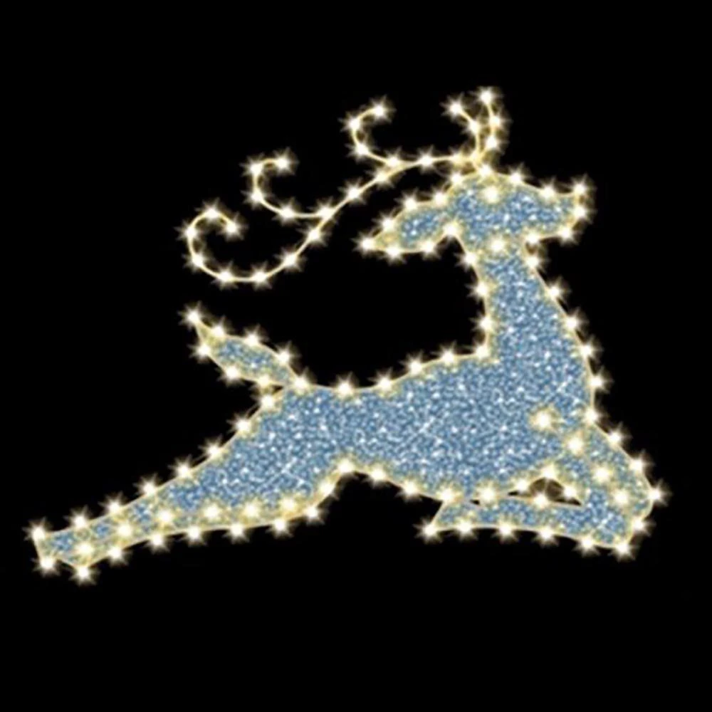 Flying Reindeer 9' 6" W X 7' 3" T, 180 Bulbs, LED 1 Flying Reindeer 9' 6" W X 7' 3" T, 180 Bulbs, LED