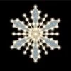 Glittered-Filled Snowflake, 24", 37 Bulbs, LED