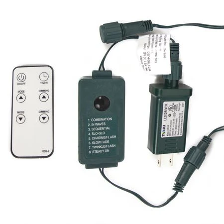 LED Cluster Light Set - 8 Function Memory Controller With Remote - 500 Bulbs - Warm White 2 LED Cluster Light Set - 8 Function Memory Controller With Remote - 500 Bulbs - Warm White - Image 2