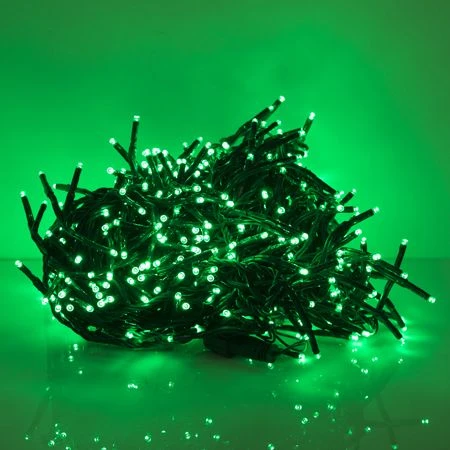LED Cluster Light Set - 8 Function Memory Controller With Remote - 500 Bulbs - Green 1 LED Cluster Light Set - 8 Function Memory Controller With Remote - 500 Bulbs - Green