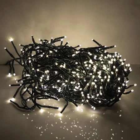 LED Cluster Light Set - 8 Function Memory Controller With Remote - 500 Bulbs - Warm White 1 LED Cluster Light Set - 8 Function Memory Controller With Remote - 500 Bulbs - Warm White