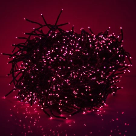 LED Cluster Light Set - 8 Function Memory Controller With Remote - 3 Sets Of 500 Bulbs - Magenta 1 LED Cluster Light Set - 8 Function Memory Controller With Remote - 3 Sets Of 500 Bulbs - Magenta