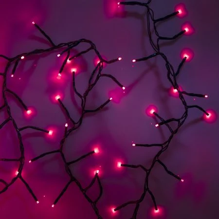 LED Cluster Light Set - 8 Function Memory Controller With Remote - 3 Sets Of 500 Bulbs - Magenta 3 LED Cluster Light Set - 8 Function Memory Controller With Remote - 3 Sets Of 500 Bulbs - Magenta - Image 3