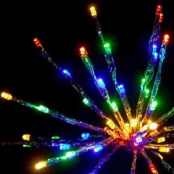 12" Silver Twinkle Starburst - Multi-colored LED Lights -The King Of Christmas sl tsb 12 m sl 2 1