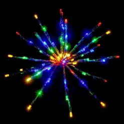 12" Silver Twinkle Starburst - Multi-colored LED Lights -The King Of Christmas sl tsb 12 m sl 1