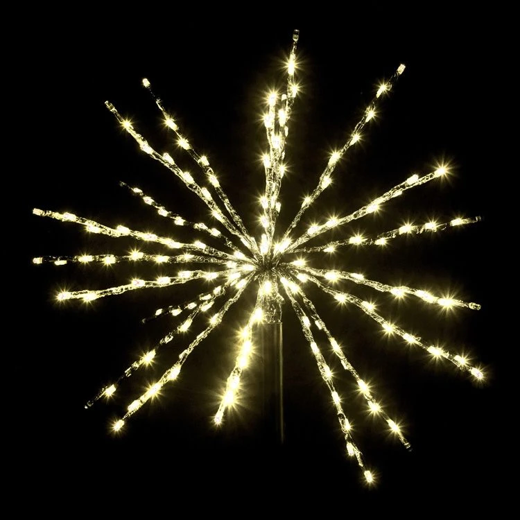 18" Silver Twinkle Starburst - Warm White LED Lights 2 18" Silver Twinkle Starburst - Warm White LED Lights - Image 2