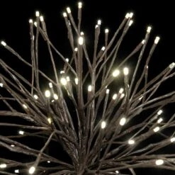 24" Brown Twinkle Starburst - Warm White LED Lights -The King Of Christmas sl tsb 24 ww br 2 1