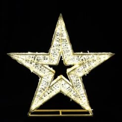 4' 3D LED Star Icon - Warm White 5 4' 3D LED Star Icon - Warm White -The King Of Christmas sm star