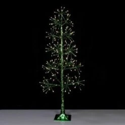 4' Green Starburst Tree - Warm White