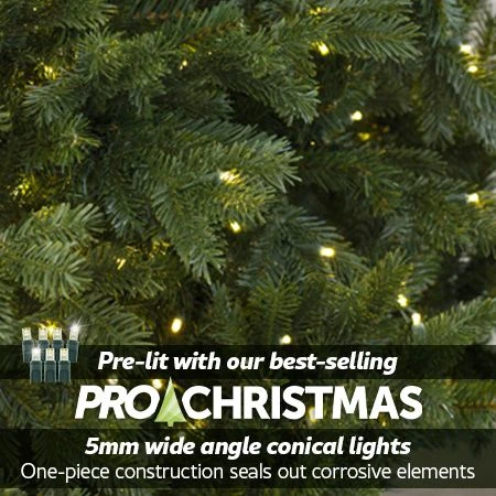 7.5' Indoor LED Sacred Fir Christmas Tree - Warm White 2 7.5' Indoor LED Sacred Fir Christmas Tree - Warm White - Image 2