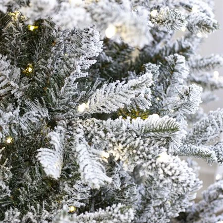 7.5' Indoor LED Flocked Siberian Fir Christmas Tree - Warm White 3 7.5' Indoor LED Flocked Siberian Fir Christmas Tree - Warm White - Image 3