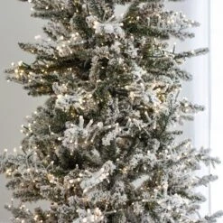 7.5' Indoor LED Flocked Alpine Fir Christmas Tree - Warm White 13 7.5' Indoor LED Flocked Alpine Fir Christmas Tree - Warm White -The King Of Christmas t it 75 1234 ww 10