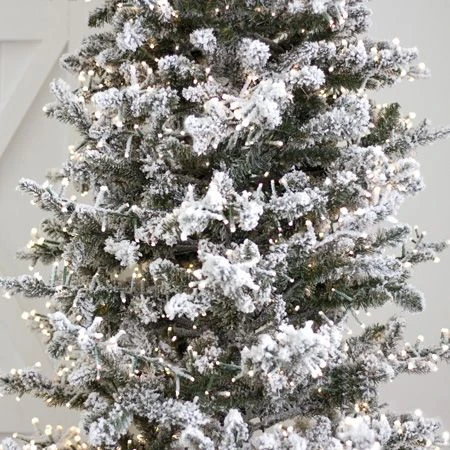 7.5' Indoor LED Flocked Alpine Fir Christmas Tree - Warm White 6 7.5' Indoor LED Flocked Alpine Fir Christmas Tree - Warm White - Image 6
