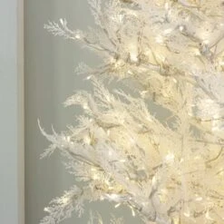 7.5' Indoor LED Glacier Fir White Christmas Tree - With Multi-Function Pure White/Warm White Lights -The King Of Christmas t it 75 1236 wwcw 6