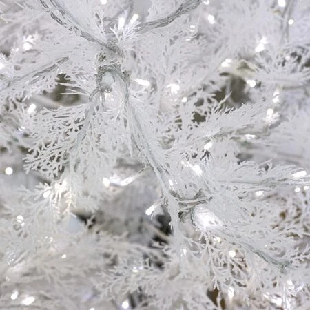 9' Indoor LED Glacier Fir White Christmas Tree - With Multi-Function Pure White/Warm White Lights 2 9' Indoor LED Glacier Fir White Christmas Tree - With Multi-Function Pure White/Warm White Lights - Image 2