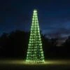 30' Commercial Tree Of Lights With LED Retrofit Bulbs - Green