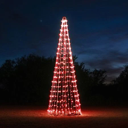 30' Commercial Tree Of Lights With LED Retrofit Bulbs - Red 1 30' Commercial Tree Of Lights With LED Retrofit Bulbs - Red