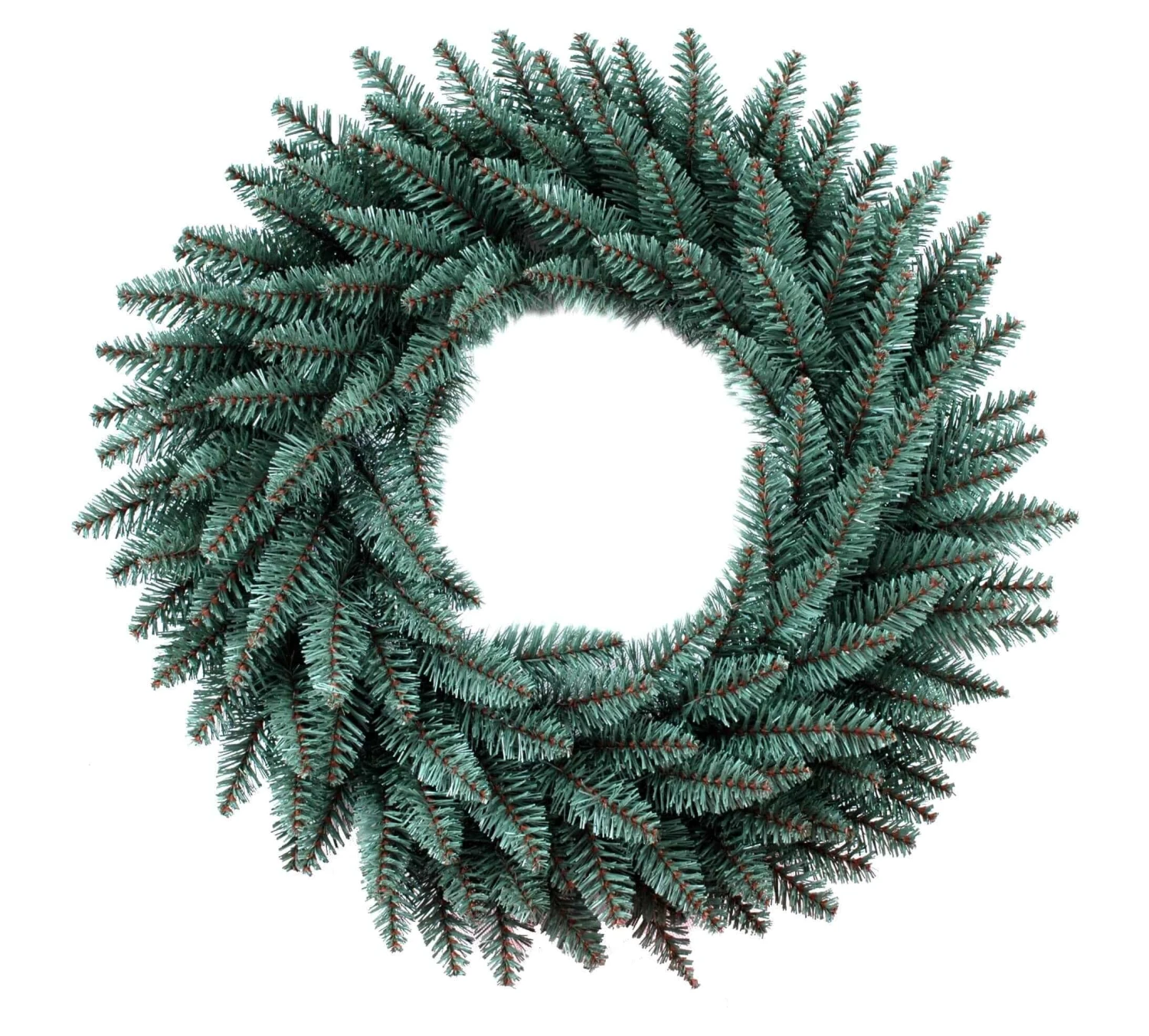 King Of Christmas 24" Tribeca Spruce Blue Wreath With Warm White LED Lights (Battery Operated) 2 King Of Christmas 24" Tribeca Spruce Blue Wreath With Warm White LED Lights (Battery Operated) - Image 2