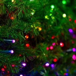 9' X14" Deluxe Oregon Fir Garland, Lit With Twinkly Pro RGBW 10 9' X14" Deluxe Oregon Fir Garland, Lit With Twinkly Pro RGBW -The King Of Christmas twinkly wreath zoom crop