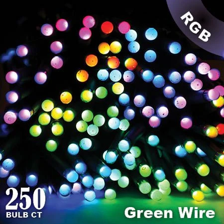Twinkly Pro - RGB Capsule - 250 Lights - 4" Spacing - Green Wire - Dual Line 3 Twinkly Pro - RGB Capsule - 250 Lights - 4" Spacing - Green Wire - Dual Line - Image 3