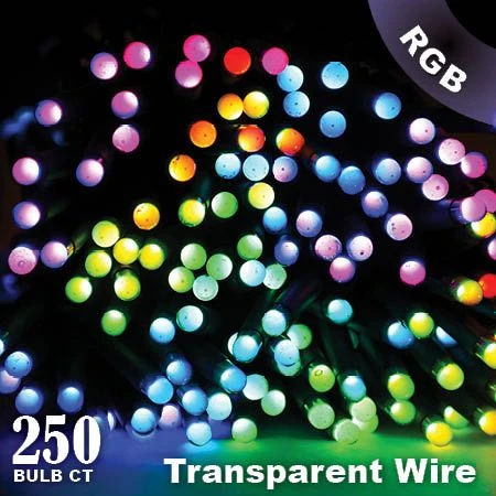 Twinkly Pro - RGB Capsule - 250 Lights - 4" Spacing - Transparent Wire - Single Line 3 Twinkly Pro - RGB Capsule - 250 Lights - 4" Spacing - Transparent Wire - Single Line - Image 3