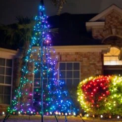 6.5' Twinkly Light Tree RGBW, 300L, Pole Included, Wifi 11 6.5' Twinkly Light Tree RGBW, 300L, Pole Included, Wifi -The King Of Christmas twp300spp bus 2