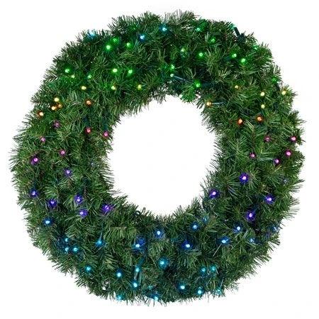 30" Twinkly Pro RGBW Deluxe Oregon Fir Wreath - Bow Option Available 1 30" Twinkly Pro RGBW Deluxe Oregon Fir Wreath - Bow Option Available