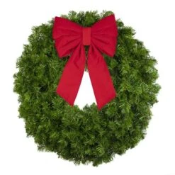 30" Unlit Deluxe Oregon Fir Wreath - Bow Option Available -The King Of Christmas w 30 dofu b vb 12 r