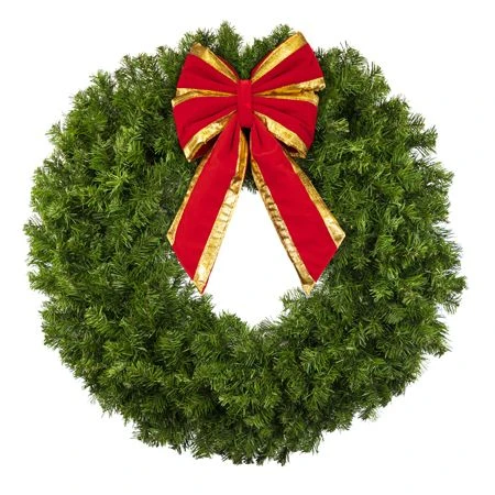 36" Unlit Deluxe Oregon Fir Wreath - Bow Option Available 3 36" Unlit Deluxe Oregon Fir Wreath - Bow Option Available - Image 3