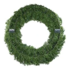 48" Lit Multi Deluxe Oregon Fir Wreath - Bow Option Available -The King Of Christmas w 48 dof back 1