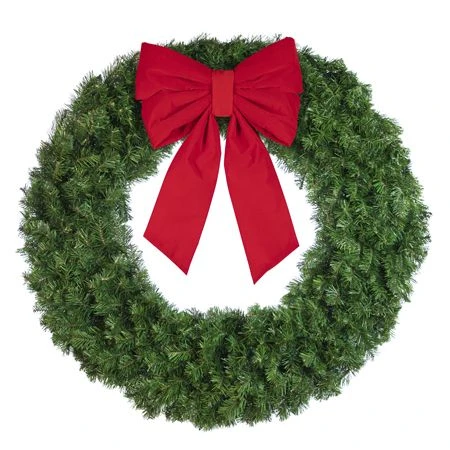 48" Unlit Deluxe Oregon Fir Wreath - Bow Option Available 4 48" Unlit Deluxe Oregon Fir Wreath - Bow Option Available - Image 4