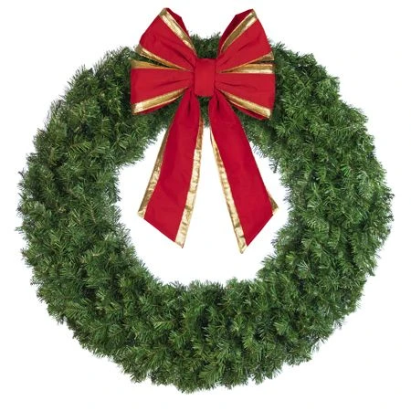 48" Unlit Deluxe Oregon Fir Wreath - Bow Option Available 3 48" Unlit Deluxe Oregon Fir Wreath - Bow Option Available - Image 3