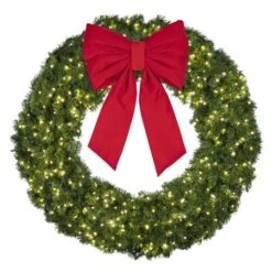 60" Lit Warm White Deluxe Oregon Fir Wreath - Bow Option Available 7 60" Lit Warm White Deluxe Oregon Fir Wreath - Bow Option Available -The King Of Christmas w 60 dofl 6 ww b vb 24 r