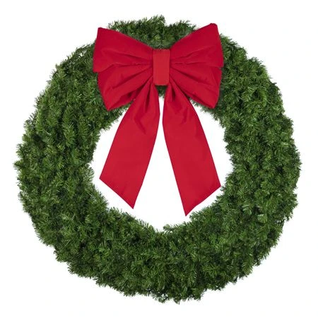 60" Unlit Deluxe Oregon Fir Wreath - Bow Option Available 4 60" Unlit Deluxe Oregon Fir Wreath - Bow Option Available - Image 4