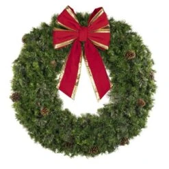 72" Unlit Deluxe Mixed Pine Wreath - Bow Option Available 6 72" Unlit Deluxe Mixed Pine Wreath - Bow Option Available -The King Of Christmas w 60 mpu t6 b vb 24 rgt 2