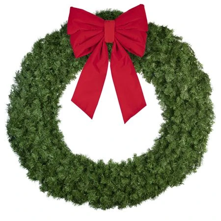 96" Unlit Deluxe Oregon Fir Wreath - Bow Option Available 3 96" Unlit Deluxe Oregon Fir Wreath - Bow Option Available - Image 3