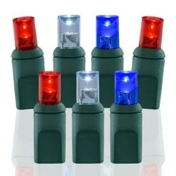 70 Light Red, Pure White, Blue 5 Mm Wide Angle Conical LED Christmas Lights