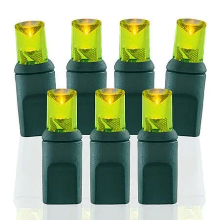 50 Light Yellow 5 Mm Wide Angle Conical LED Christmas Lights 1 50 Light Yellow 5 Mm Wide Angle Conical LED Christmas Lights